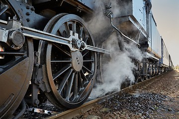 Image showing Steam Locomotive Closeup