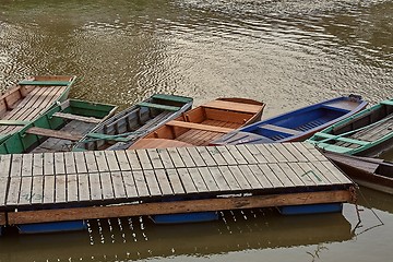 Image showing Fishing Boats at a Pier