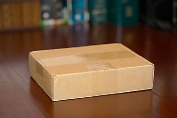 Image showing Cardboard Box on a Table