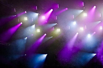 Image showing Colorful Concert Lighting