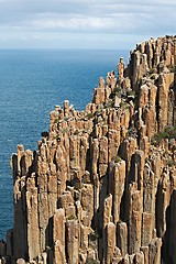 Image showing Rugged coastline cliffs