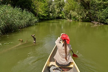 Image showing Canoe on the River