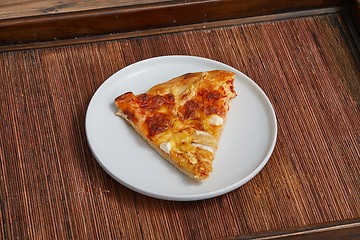 Image showing Pizza slice on a plate