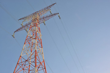 Image showing High voltage post