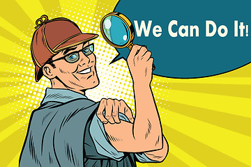 Image showing Sherlock Holmes detective sleuth we can do it