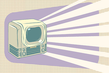 Image showing retro television vintage illustration