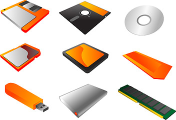 Image showing Storage media clipart