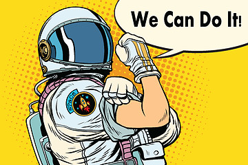 Image showing we can do it astronaut
