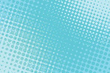 Image showing blue pop art halftone background