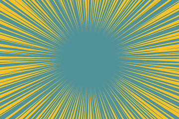 Image showing Blue yellow pop art background light from the center