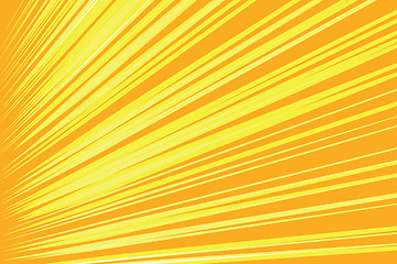 Image showing Orange rays pop art comic background