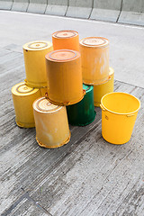Image showing Yellow Buckets