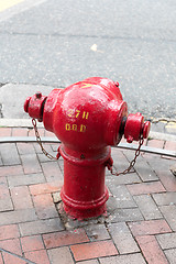 Image showing Red Fire Hydrant