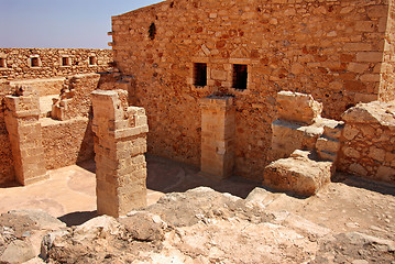 Image showing wall in Firka fortress at sun day