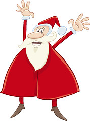 Image showing happy santa claus cartoon