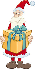 Image showing santa claus with big gift