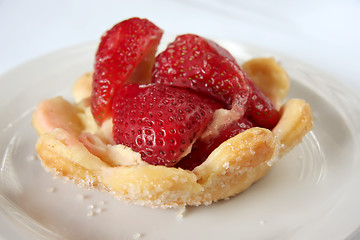 Image showing Strawberry pastry cup