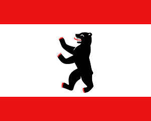 Image showing Colored flag of Berlin