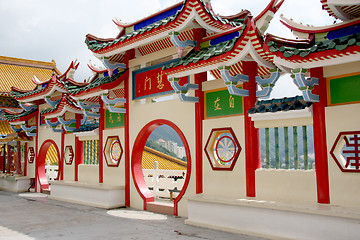 Image showing Chinese temple gateway