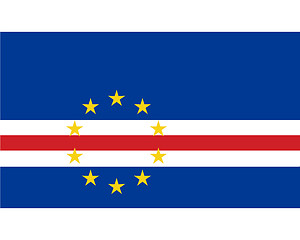 Image showing Colored flag of Cape Verde