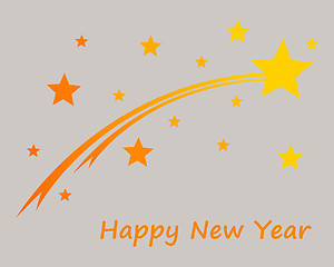 Image showing Happy New Year on gray