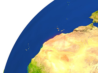 Image showing Country of Western Sahara satellite view
