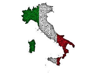 Image showing Textured map of Itlay in nice colors