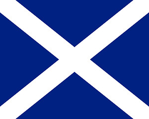 Image showing Colored flag of Scotland