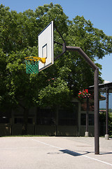 Image showing Outdoor basketball