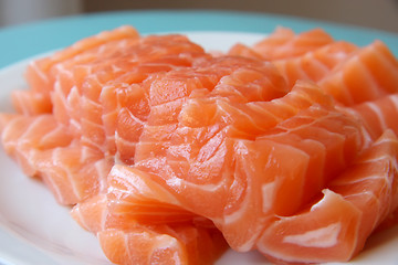 Image showing Salmon sashimi