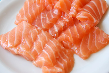 Image showing Salmon sashimi