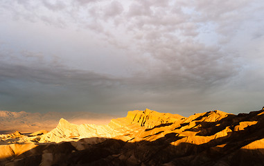 Image showing Rugged Badlands Amargosa Mountain Range Death Valley Zabriske Po