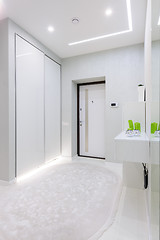 Image showing modern white apartment hallway