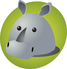 Image showing Rhino cartoon