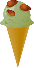 Image showing Fancy decorated ice cream