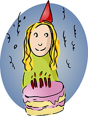 Image showing Birthday girl
