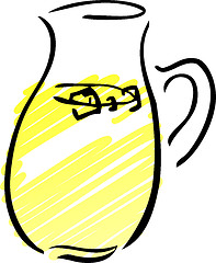 Image showing Pitcher of lemonade