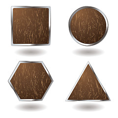 Image showing wood button variation