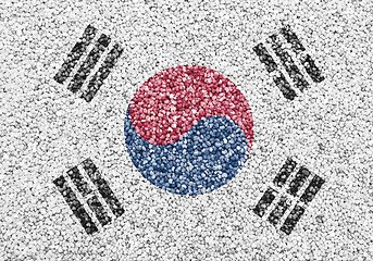 Image showing Textured flag of South Korea in nice colors