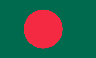 Image showing Colored flag of Bangladesh