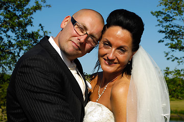 Image showing Happy wedding couple