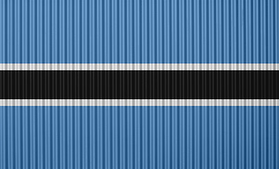 Image showing Textured flag of Botswana in nice colors