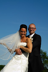 Image showing Wedding bride and groom