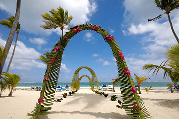 Image showing Wedding beach