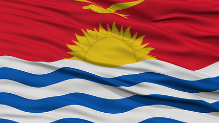 Image showing Closeup Kiribati Flag