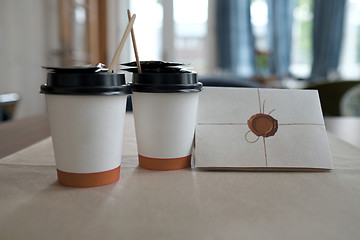 Image showing takeaway coffee  cup