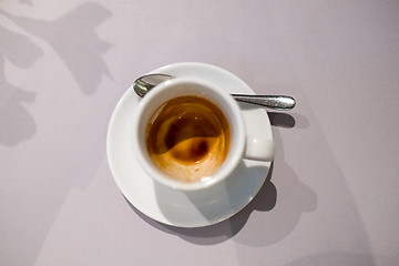 Image showing coffee cup empty