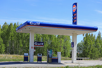 Image showing Gulf Service Station of Mietoinen