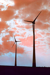 Image showing wind farms in Austria