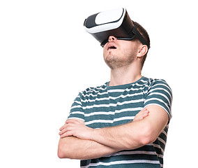 Image showing Man in VR glasses